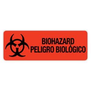 Label Biohazard Red Fluorescnt3Wx1H 500/Rl