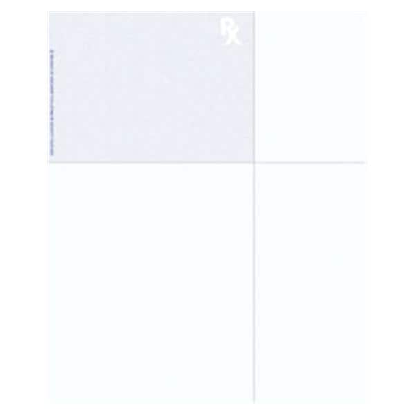 Laser Prescription Paper Medicaid Approved Full Sheet W/ Dtchbl Top-Left 500/Pk, 5 PK/CA