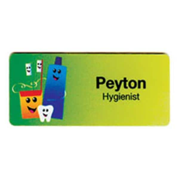 Name Badge Family Full Color PVC 1.5 in x 3 in Ea