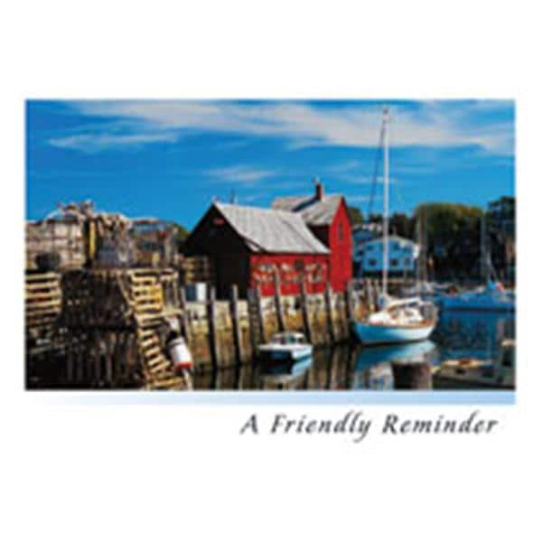 Imprinted Recall Cards Landmark Harbor 4 in x 6 in 250/Pk