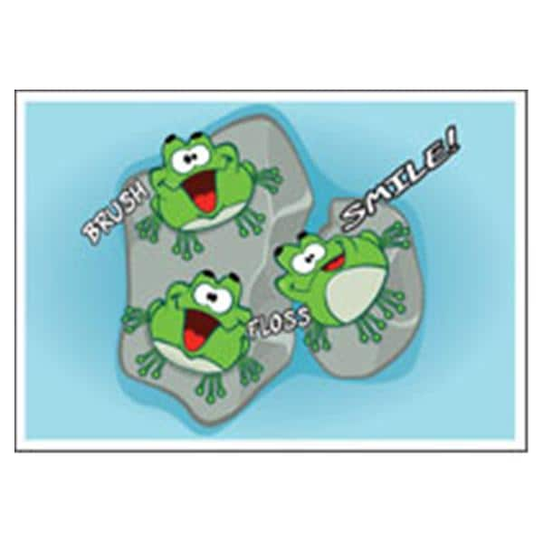 Laser 4-Up Recall Cards Frogs on Lilly Pad 8.5 in x 11 in 200/Pk