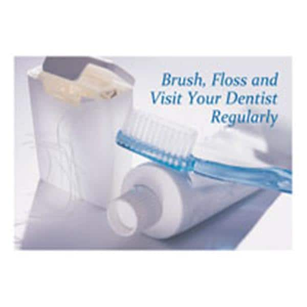 Laser 4-Up Recall Cards Brush Floss Visit 8.5 in x 11 in 200/Pk