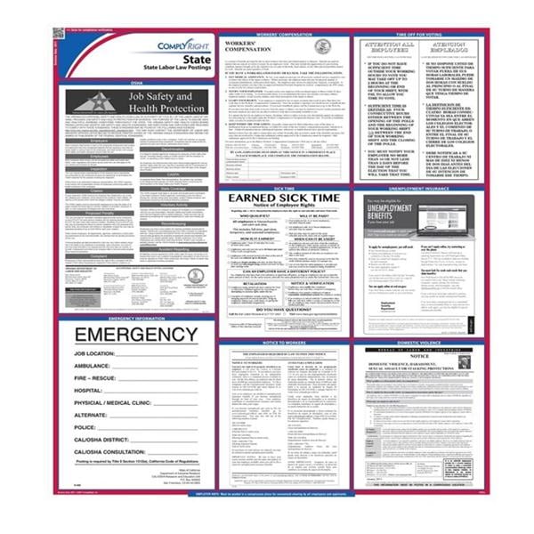 Poster State Labor Law Ohio English 27 in x 39 in Ea