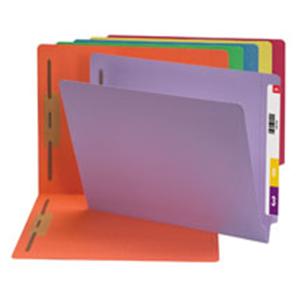 14 Pt End-Tab Folders 2 Fstnrs Purple 50/Bx 50/Bx