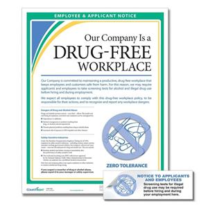 Poster Workplace Drug-Free Workplace English Ea