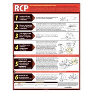 Poster Lifesaving CPR Spanish Ea