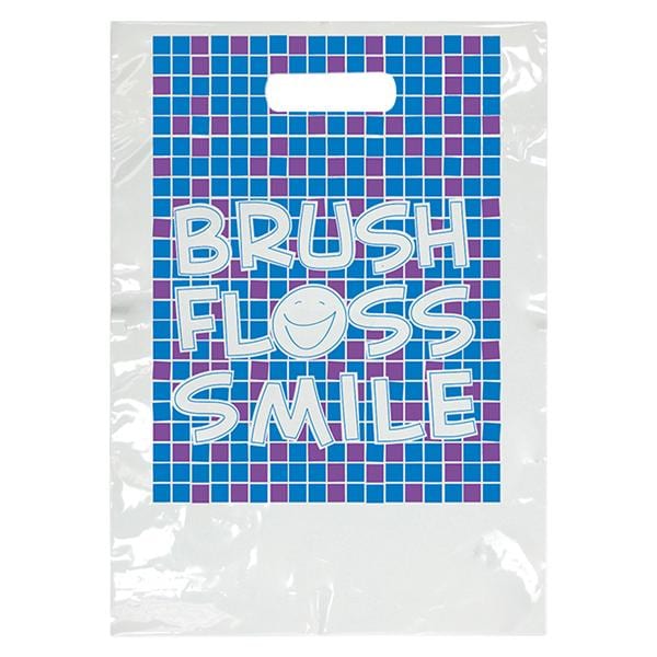 2-Color Bags Brush Tile White 7.5 in x 9 in 100/Pk