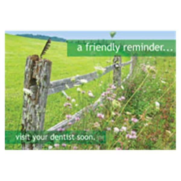 Imprinted Recall Cards Fence Reminder 4 in x 6 in 250/Pk