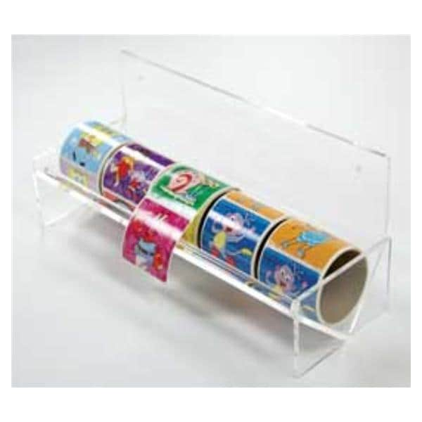 Sticker Dispenser 5 Roll Clear Plastic 14 5/8 in x 5 in x 6 in Ea