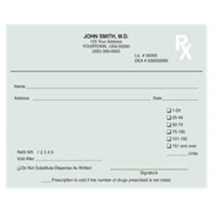 Prescription Pads Wyoming 2-Part Horizontal 10/Bx