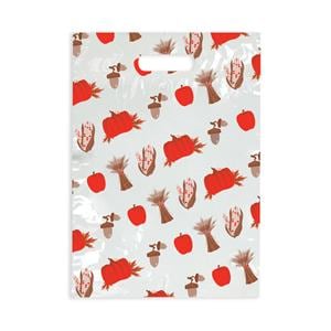 Scatter Print Bags Fall 2 Sided Print Clear 100/Bx