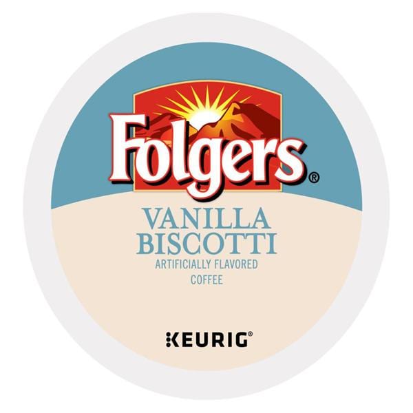 Folgers Coffee Vanilla Biscotti K-Cup 24/Bx