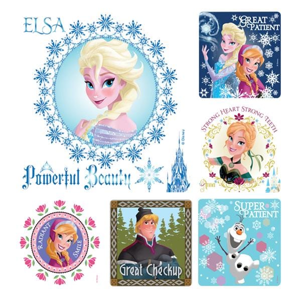 Stickers Disney Frozen Dental Assorted 100/Rl