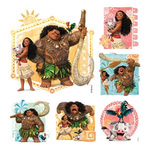 Stickers 2.5 in x 2.5 in Disney's Moana Assorted 100/Rl