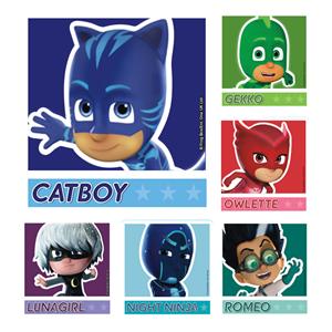 Stickers 2.5 in x 2.5 in PJ Masks Assorted 100/Rl