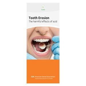 ADA Brochure Tooth Erosion Harmful 8 Pages English 50/Pk