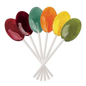 Dr. John's Sugar Free Lollipops Assorted Fruit Oval 150/Bg