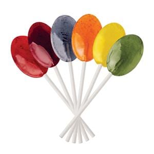 Dr. John's Sugar Free Lollipops Assorted Fruit Oval 150/Bg