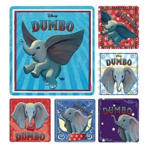 Stickers 2.5 in x 2.5 in Disney Dumbo Live Assorted 100/Rl