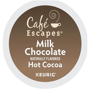 Cafe Escapes Milk Chocolate Hot Cocoa K-Cups, 24/box 24/Bx