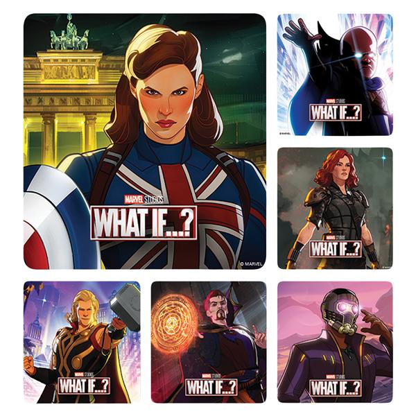 Stickers 2.5 in x 2.5 in Marvel's What If Assorted 100/Rl