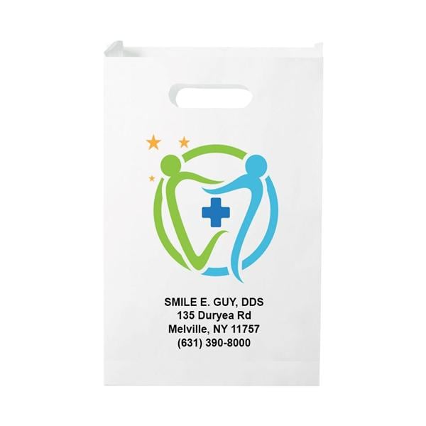 Bags Full Color Imprint 9 in x 13 in x 2.5 in Paper White 1000/Pk