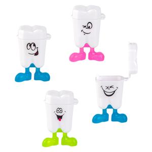 Tooth Saver Tooth Shaped With Feet Assorted Colors 50/Pk