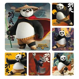 Stickers 2.5 in x 2.5 in Kung Fu Panda 4 100/Rl