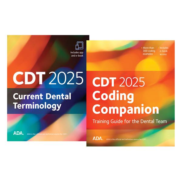 American Dental Association Coding Bk & eBk 2025 Sprlbnd W/ Companion Guide Ea