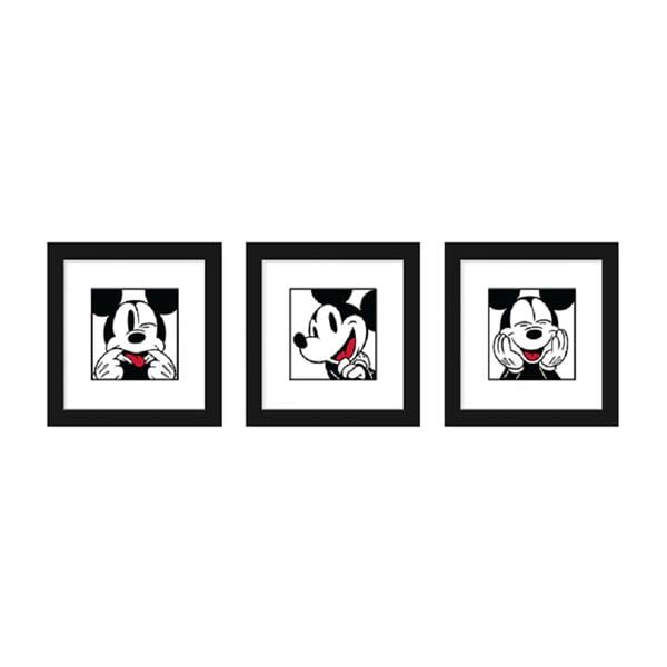 3 Piece Wall Art Mickey Mouse 12 in x 12 in 3/Pk