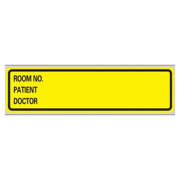 Label Chart Imprinted 1-3/8x5- YELLOW 200/RL 200/RL