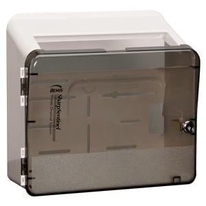 Sentinel Sharps Cabinet 5qt Beige/Gray 13x6x11-1/2" Locking ABS f/ Cntnrs 175 Ea