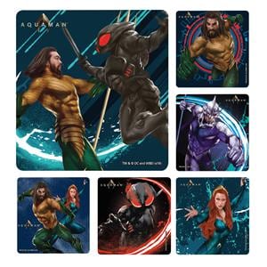 Stickers Aquaman Assorted 100/Rl