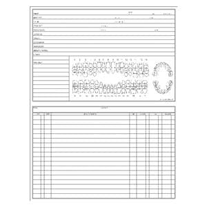 Patient Record Dental Forms 2 Sided White 100/Pk