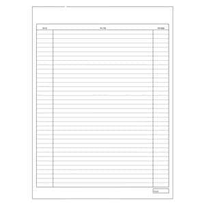 Exam Record Dental Chart Treatment Notes 2 Sided 100/Pk