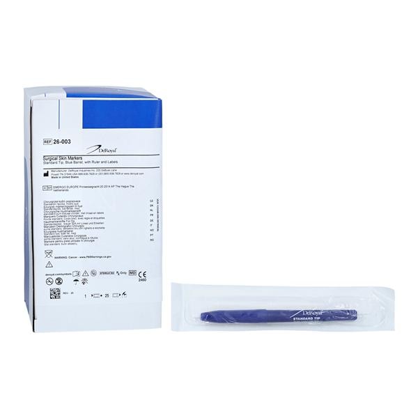 Skin Marker Standard Tip Blue Barrel Sterile