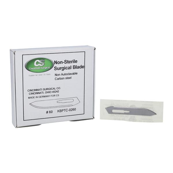 Carbon Steel Non-Sterile Surgical Blade #60 100/Bx