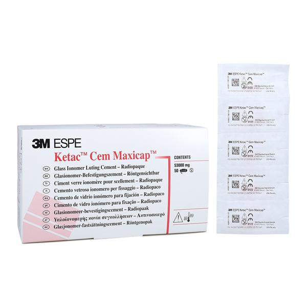 3M Ketac Cem Luting Glass Ionomer Maxicap Capsule Cement Refill 50/Bx