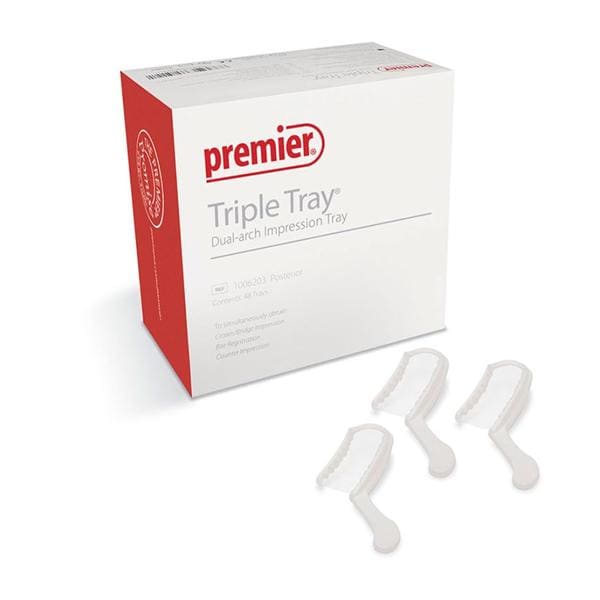 Triple Tray Bite Trays Quadrant 40/Bx