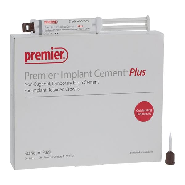 Premier Implant Cement Plus Elastomeric Cement White Standard Pack Ea