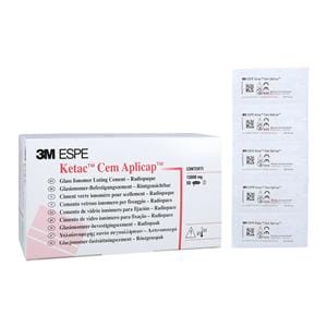 3M Ketac Cem Luting Glass Ionomer Aplicap Capsule Cement Refill 50/Bx