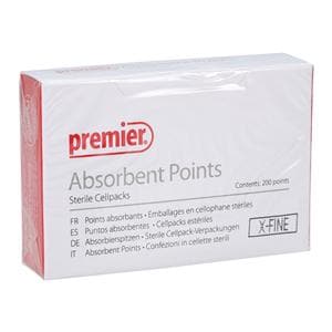 Absorbent Points X-Fine White 200/Bx