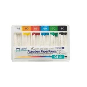 Hygenic Greater Taper Paper Points Size 50 0.04 144/Bx