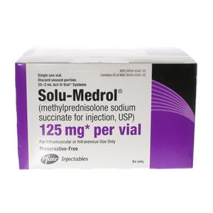 Solu-Medrol Injection 125mg PF SDV Act-O-Vial 2mL 25/Package