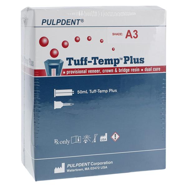 Tuff-Temp Plus Temporary Material 50 mL Shade A3 Cartridge Complete Package