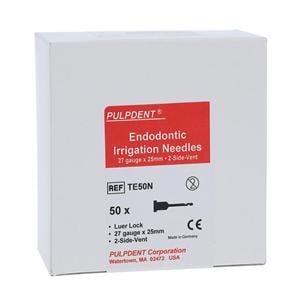 Endodontic, Side Vent Irrigation Needle 27 Gauge 1 in 50/Pk