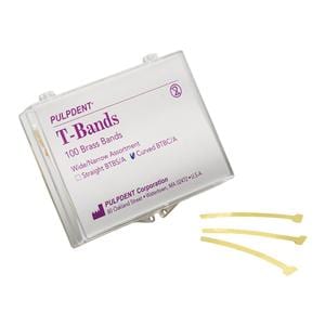 T-Bands Curved Assorted 0.002 in 100/Bx