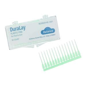 Duralay Burnout Post Plastic Pins Reliance Serrated 50/Bx