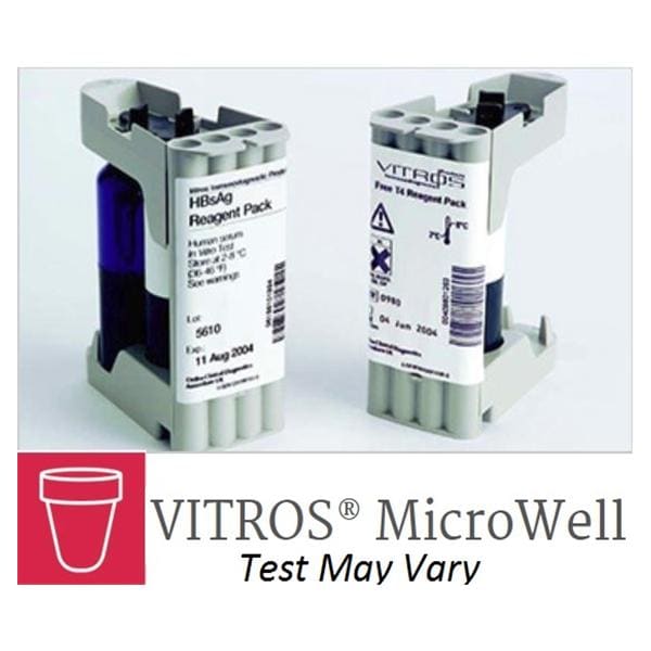 VITROS Microwell Reagent Test aHBc IgM 7.6/10.5mL 52ct 2Rgnt Prpkg 52/Bx