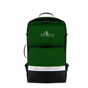 BLS Backpack 14x8x21" Green Zipper Closure Tp & Sd Rbr Mld Hndl/Shldr Strp